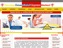 Tablet Screenshot of gurcistanegitim.com